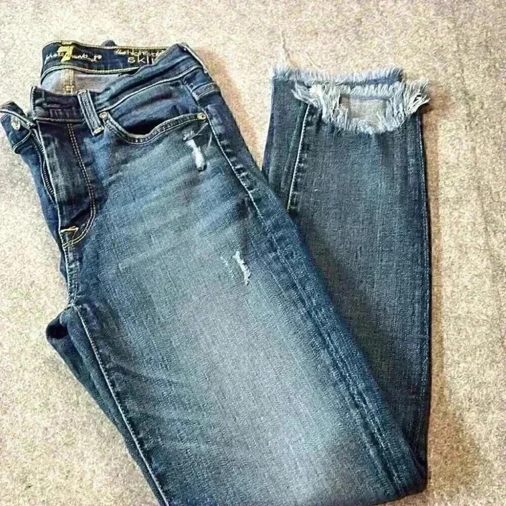 7 for all Mankind, The High Waist Skinny Ankle, 25